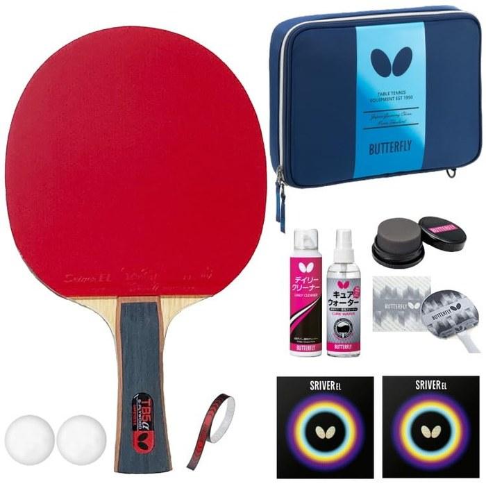 Butterfly Table Tennis Set Racket, Rubber