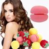 6PCS DIY Sponge Rollers Curlers Bouncy Curling Hair Head Hair Curler Strawberry Curler Long Hairs Hair Styling Tools
