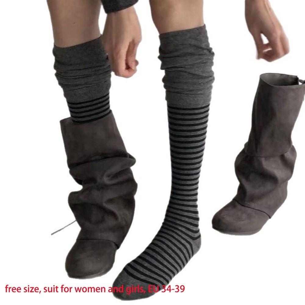 Soft Knit Over the Knee Socks Slouch Style Long Socks Aesthetic Knee High Socks For Women