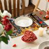 1 Stück Buntes Ölgemälde Design, Rechteckige Tischsets für Esszimmer, Zuhause, Restaurant, Camping
