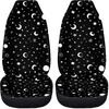 Pehede Car Seat Cover Moon Stars Planet Front for Cars, Easy To Tall Cover Set, Accessories Auto Trucks Van SUV,2 Packs