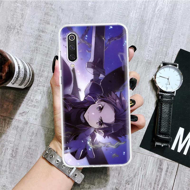 Sword Art Online Kirito Asuna Phone Case For Xiaomi Redmi Note 15 14 13 12S 12 Pro Plus 11S 11E 11 11T 10S 10 Art Soft Pattern C