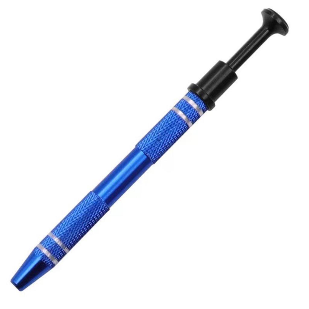Professional Push In Syringe Type Tweezers 4 Prong Small Bead Grabber Metal Jewelry Catchers Practical Pick-up Tool