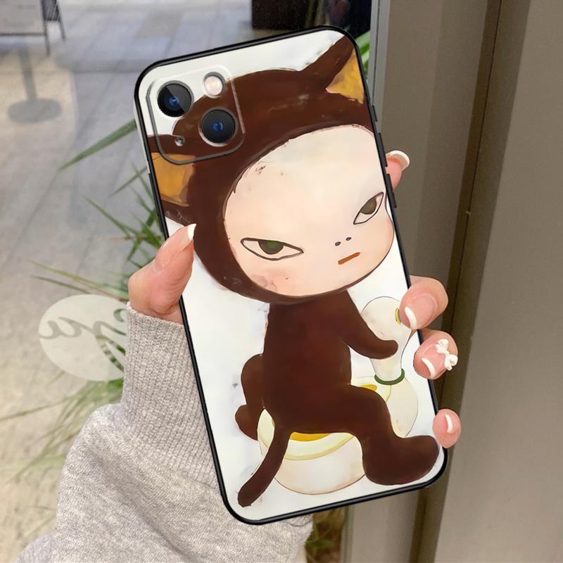Yoshitomo Nara Case For iPhone 16 Pro Max 15 14 12 11 13 17 Pro Max Plus 12 13 Mini 16e 17 Air Back Cover