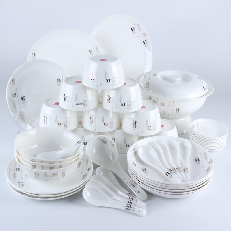 Столовый сервиз Meng Dong из костяного фарфора, 48 предметов