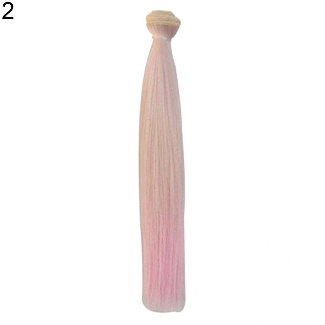 

Длинный прямой парик с градиентом, аксессуар для наращивания синтетических волос для куклы DIY BJD