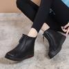 Winter Fleece-lined Mother's Shoes Cotton-Padded Shoes Women's Warm Middle-Aged and Elderly Grandma Short Boots Thickened Flat Snow Boots Women