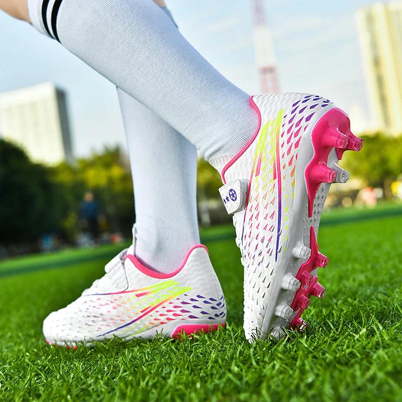 Breathable and Comfortable Sports Shoe Spring Children's Football Shoes Lightweight Soccer Shoes Gym Outdoor Training Sports Men