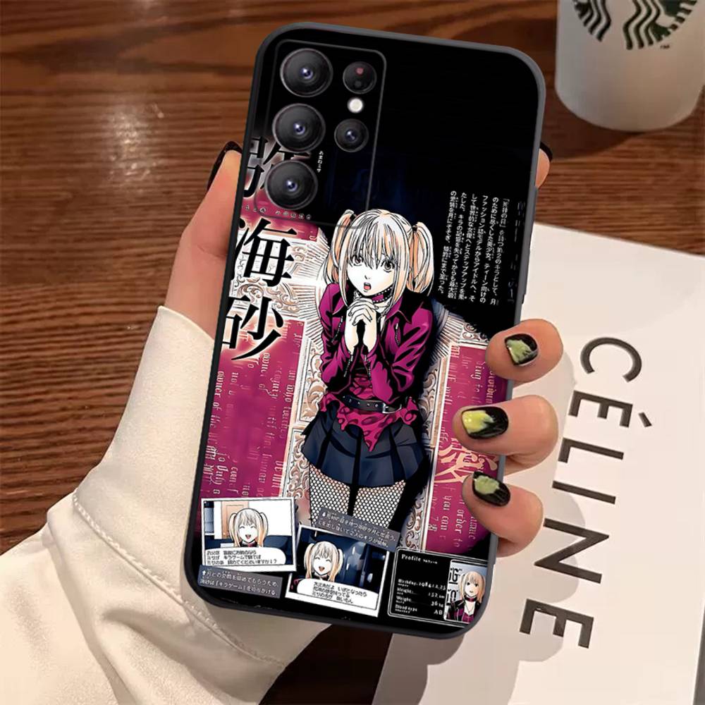 Misa anime D-Death N-Note Case For Samsung Galaxy Case S25 S23 S22 S21 S30 S20 S10 Ultra Plus FE TPU Soft Cover