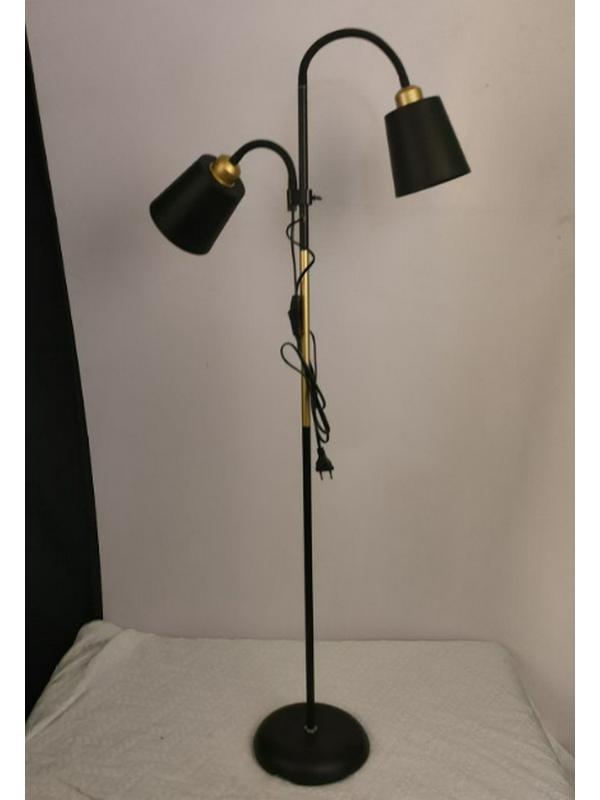 Nordic Modern Double-Head Floor Lamp: Minimalist Luxury for Living Room and Bedroom