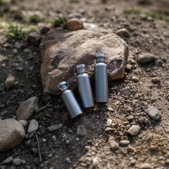 Pure titanium water bottle lightweight flask outdoor climbing cycling camping can be heated directly mountain kettle trekking hiking backpacking heat