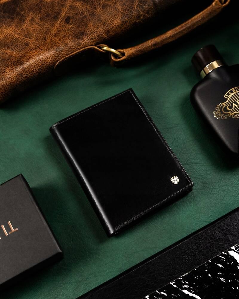 Large Men's Leather Wallet Without Clasp - Rovicky