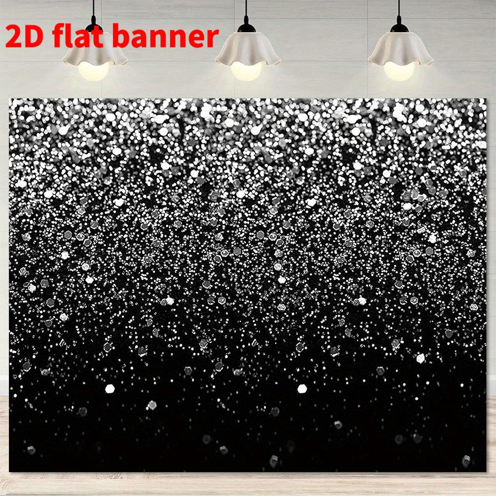 2D planar billboard - 2D planar billboard - 2D planar billboard featuring an elegant silver and black background (as the picture,100x150cm)