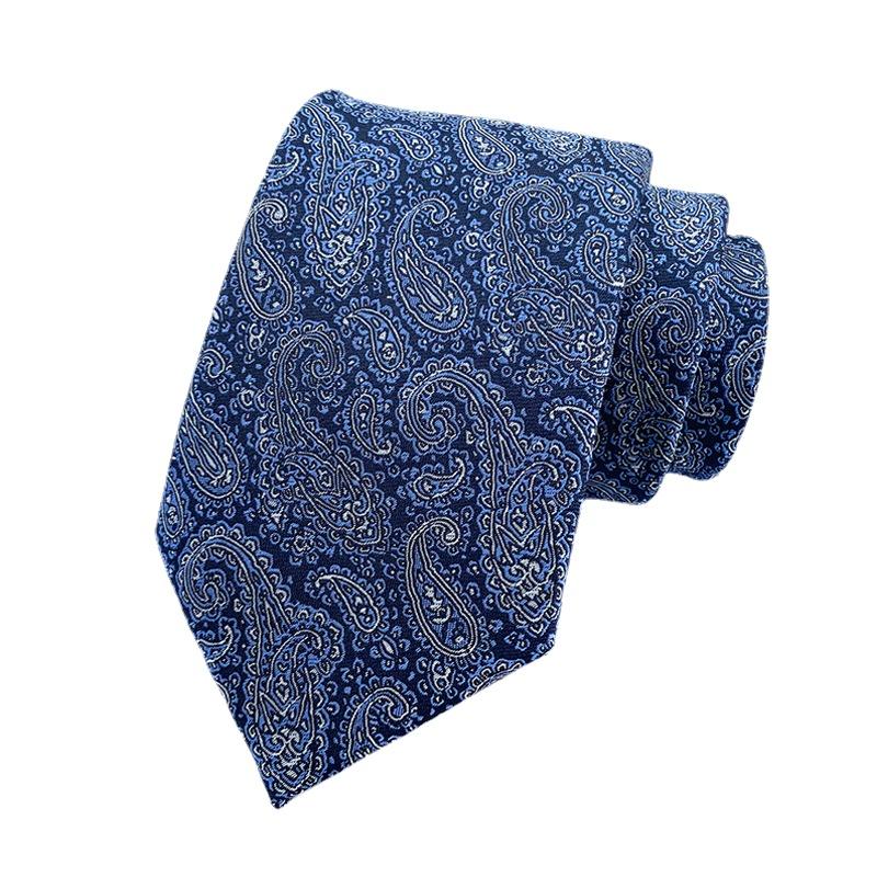 Cozy Up Módní pruhovaná pánská kostkovaná květinová kravata PaisleyTies na svatbu