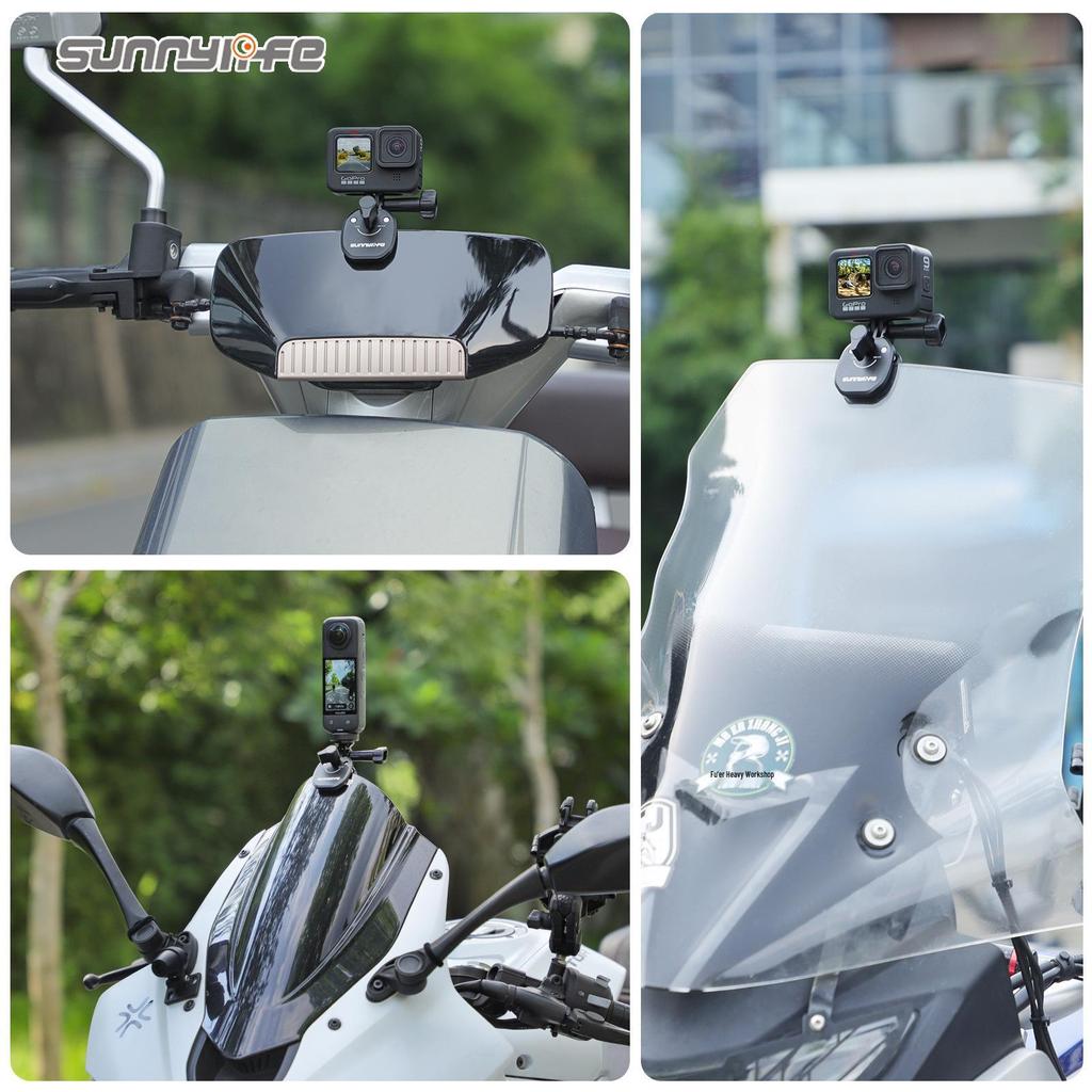 DJI GoPro Insta360 Motorcycle Windshield Clip for Action Cameras
