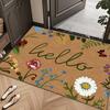 "Hello Non-Slip Door Mat, Durable and Waterproof Floor Mat for Entryway or Bathroom, Soft and Decorative with Colorful Gift