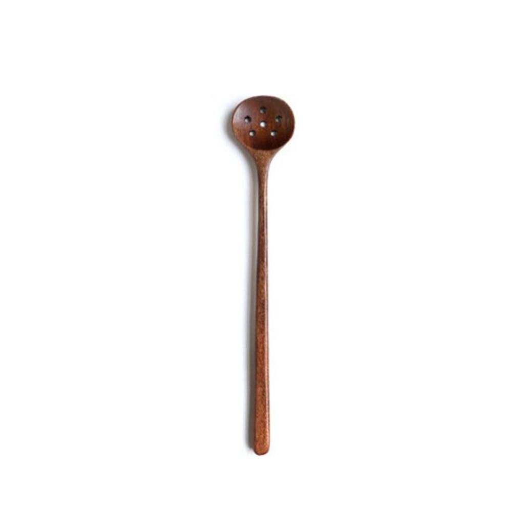 Durable Solid Wood Sauce Scoop for Kitchen Cooking Utensil Colander Tableware Soup Spoon Stir Spoon