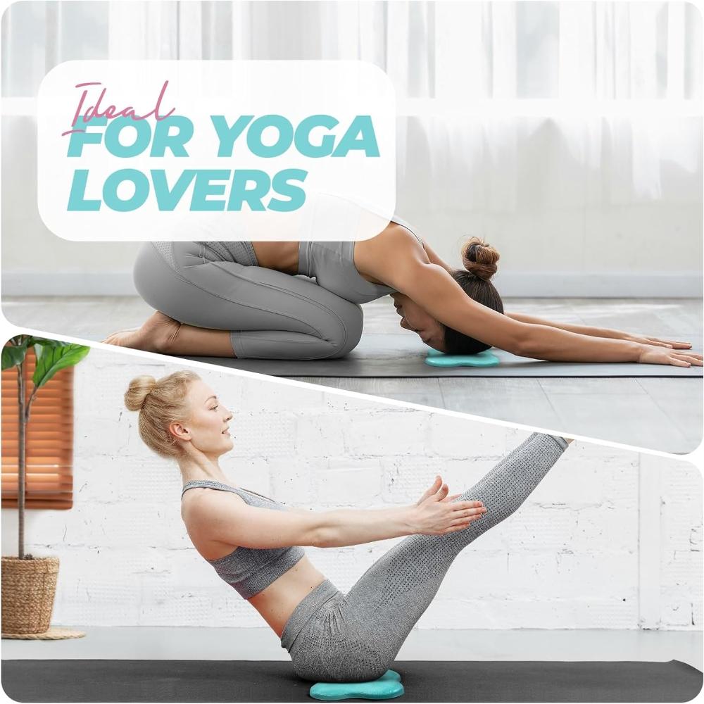 2PCS Yoga Knee Pads Extra Thick, Yoga Kneeling Pad for Pilates Exercise, 13/16 Inches Cushion Knees Elbow Mat Supplies for Women Men Fitness Travel