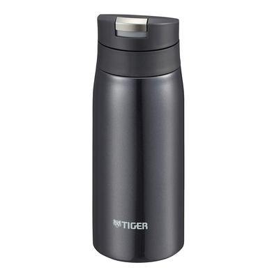 Tiger Water Bottle 350ml Sahara Mug Stainless Steel Bottle One Touch Lightweight Lamp Black MCX-A351KL