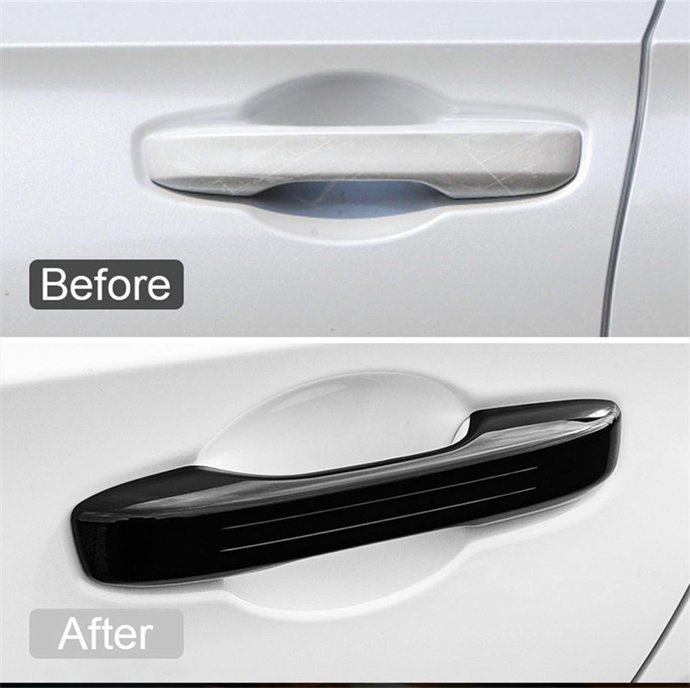 4Pcs Gloss Black Smart Door Handle Cover Trim Set For Honda Civic 11th 2022-2023
