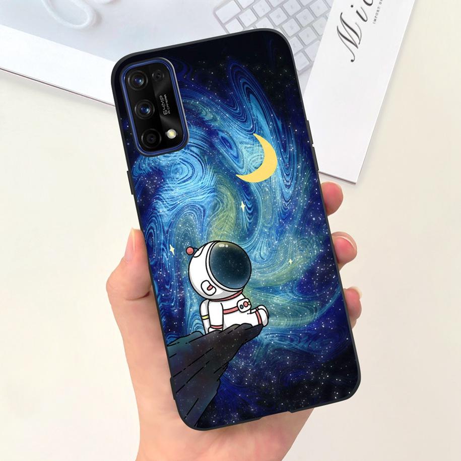 For Realme 7 5G Case RMX2111 Cover New Fashion Flower Girls Painted Funda Soft TPU Cases For Realme 7 Pro Realme7 RMX2155 Bumper