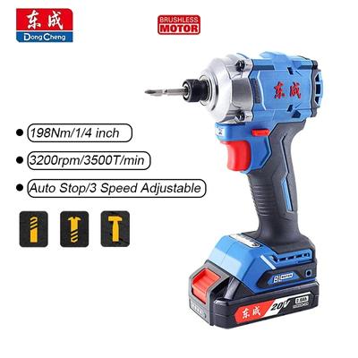 DCPL198 Bezprzewodowa wkrętarka udarowa Bezszczotkowa Automatyczne zatrzymanie Bieg wsteczny 3 prędkości Regulowany 20 V Moment obrotowy 198 Nm 3200 obr./min 3500 uderzeń na minutę