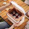 6/5L Cooler Box Portable Thermal Incubator Refrigerator Car Ice Chest Picnic Lunch Box Outdoor BBQ Camping Fishing Ice Case Box