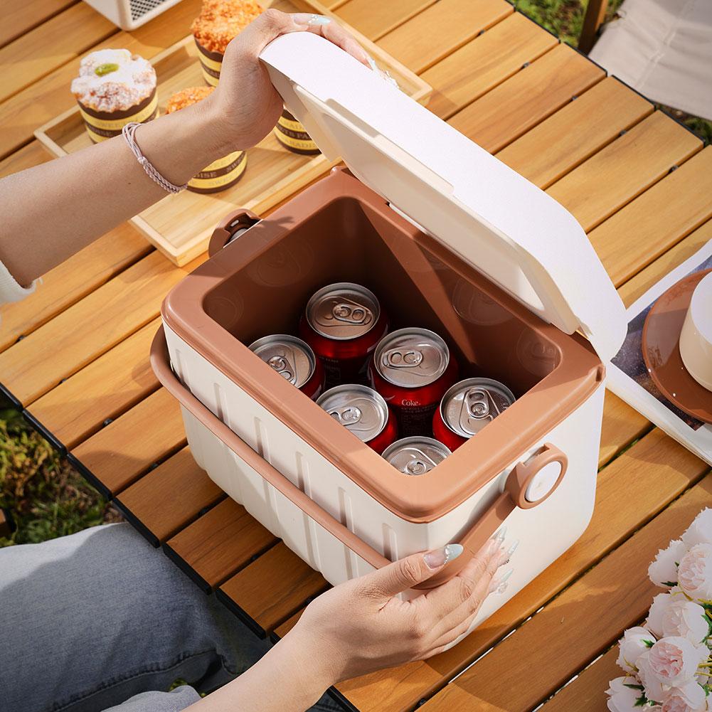 6/5L Cooler Box Portable Thermal Incubator Refrigerator Car Ice Chest Picnic Lunch Box Outdoor BBQ Camping Fishing Ice Case Box