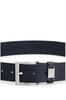 [BOSS] Logo Metal Detail Italian Leather Belt for Men 115 Dark Blue