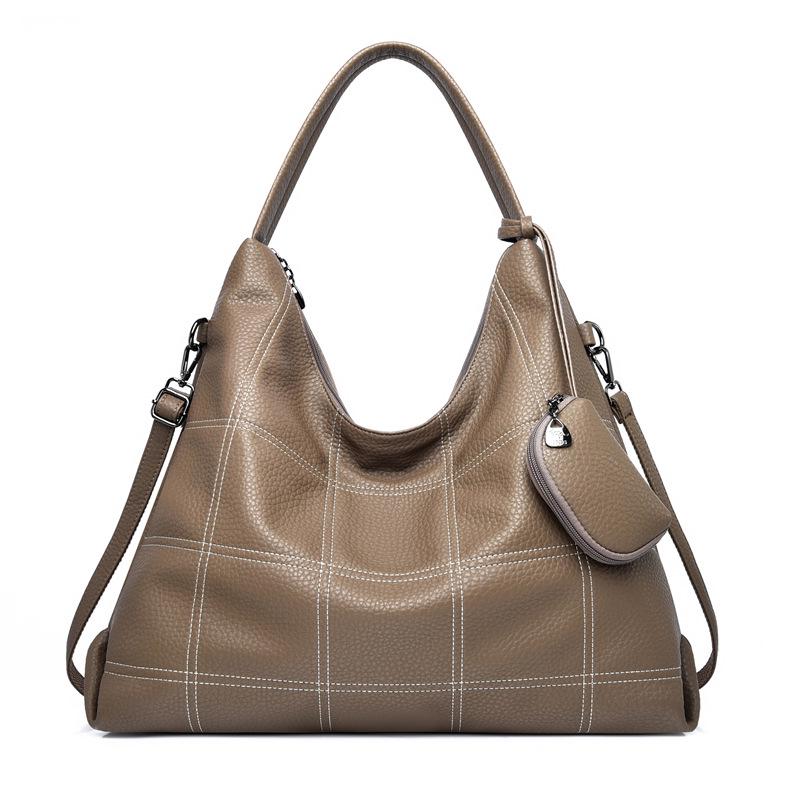 

2025 Women s Korean Style Large Capacity Water-Resistant Anti-Theft Backpack - Soft Leather, Fashionable, Versatile Travel Bag. хакі