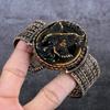 Cameo Eagle Handmade Copper Wire Wrap Cuff Bangle Adjustable O9h52