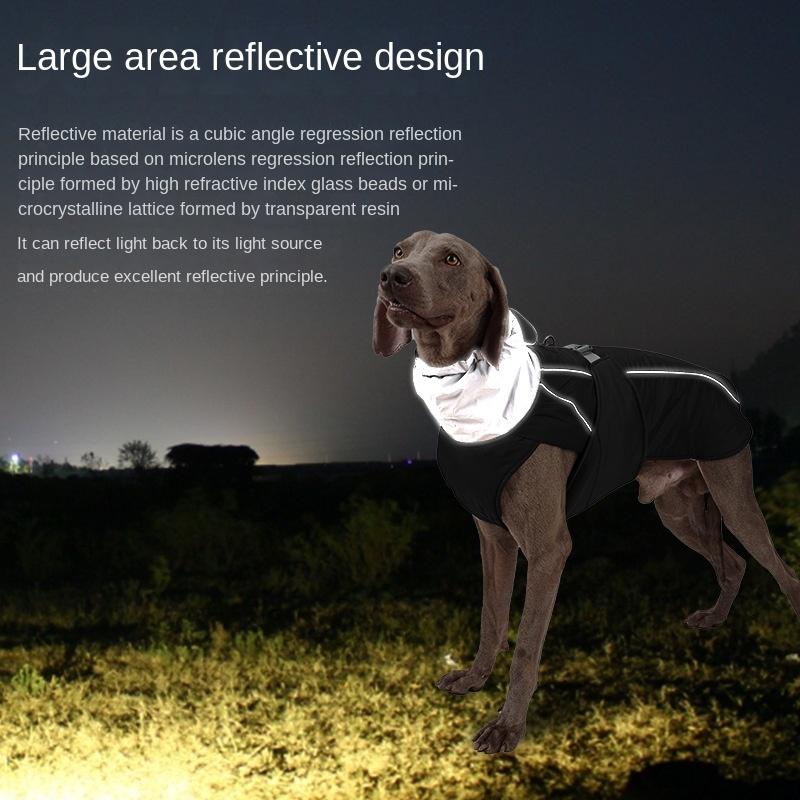 New Winter Pet Dogs Keep Warm Cotton-padded Jacket Dogs Waterproof Padded Clothes Outdoor Waterproof Clothes for Pets and Dogs.