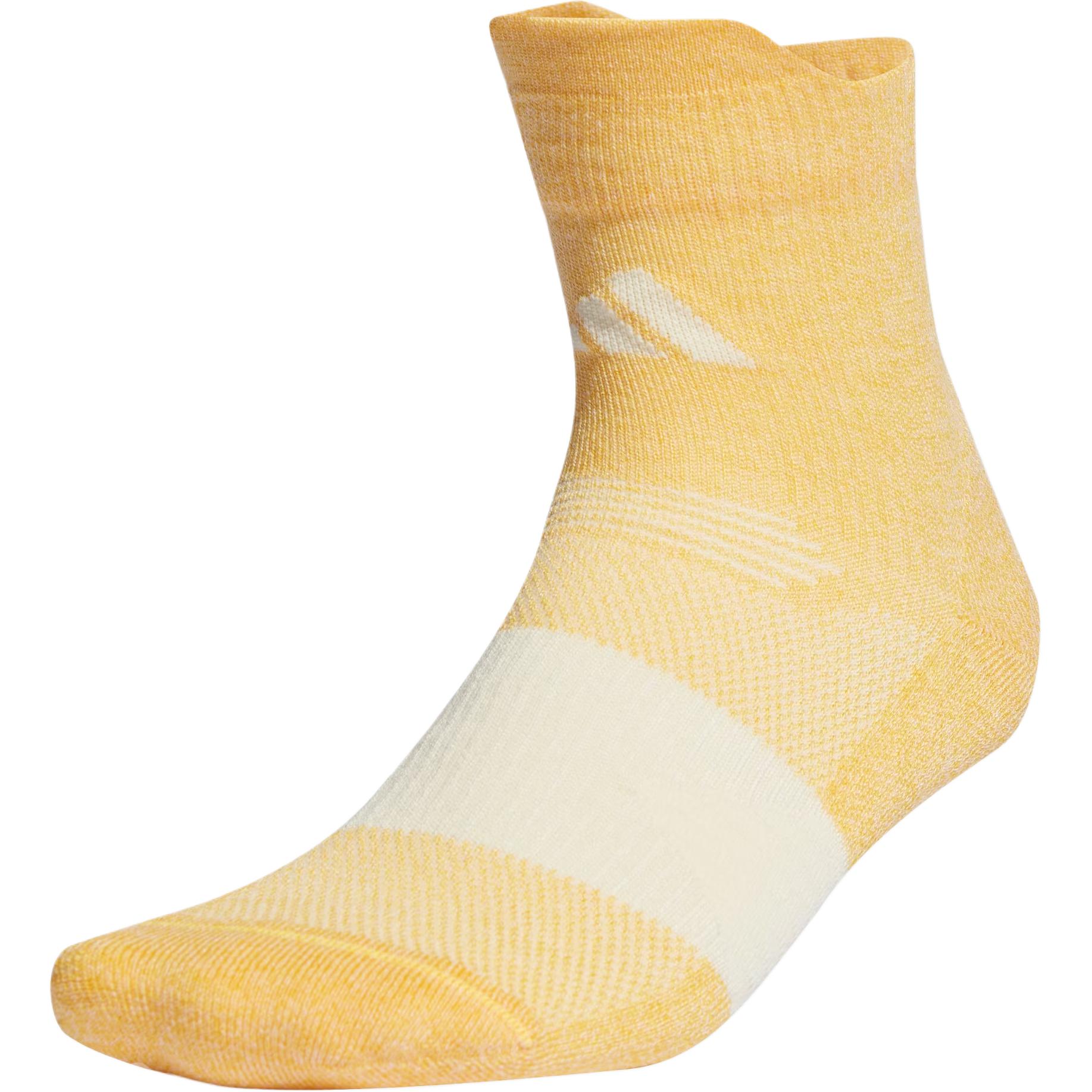 Adidas RUNNING X SUPERNOVA SOCKS Crew Socks Unisex 1 Pack Yellow/Ivory White IT3253 M