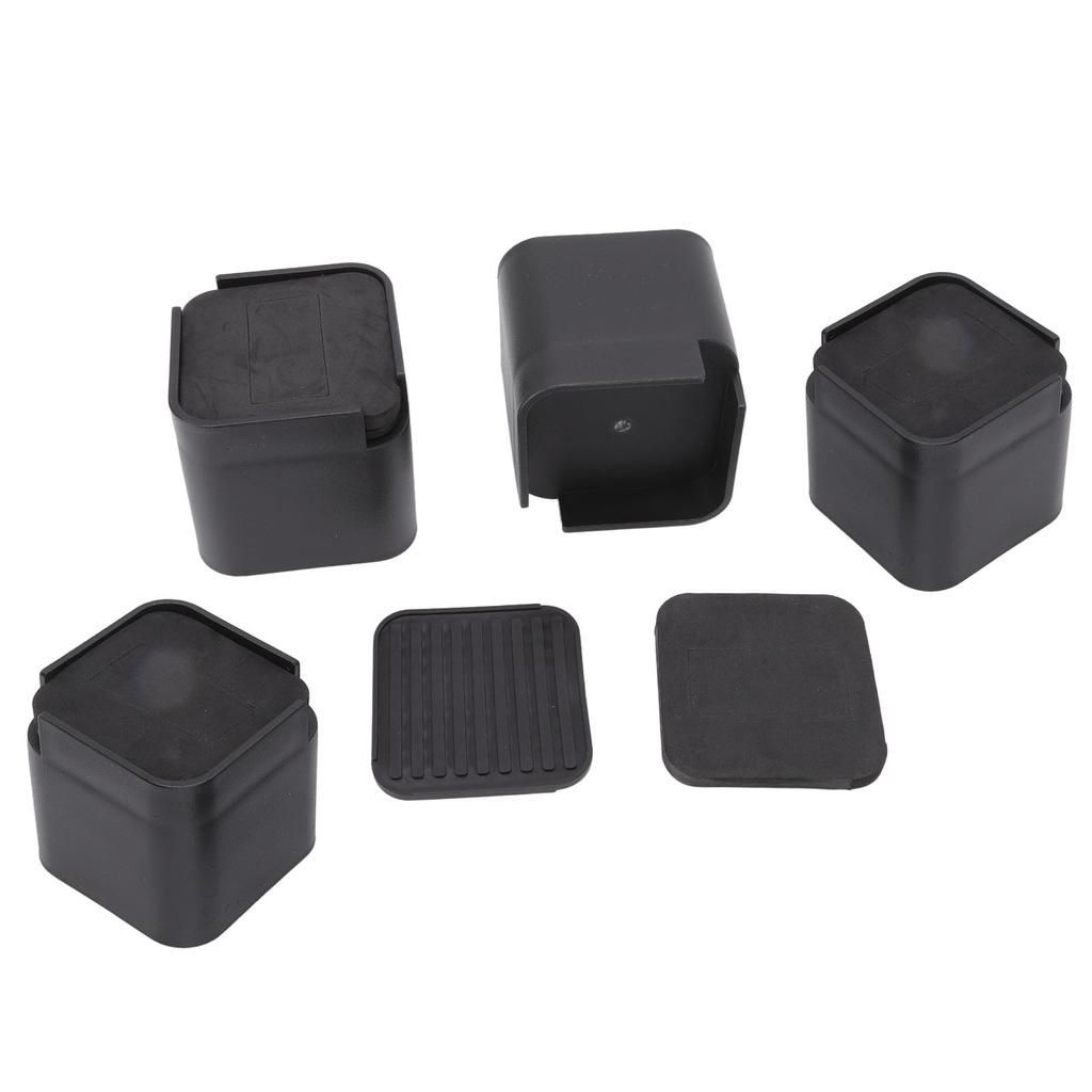 4 Set Rubber Bed Risers Multifunctional Safe Expansion Space Furniture Raiser for Tables Chairs Sofas and Cabinets