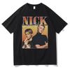 T-shirt Imprimé Vintage Groupe de Rock Backstreet Boys Nick Carter T-shirts Homme T-shirts en Coton Homme Femme T-shirt Surdimensionné