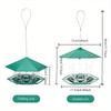 1PC Large Outdoor Foldable Bird Feeder Cage with Multiple Feeding Spots Multi-functional Outdoor Bird Feed
