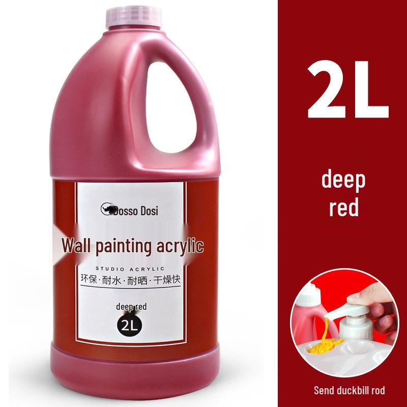 2L Acrylic Paint Bucket for Wall, Textile & Graffiti DIY Projects