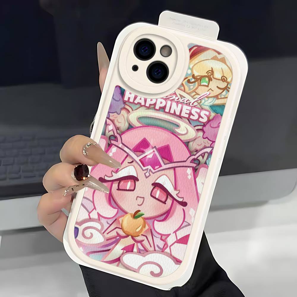 Mobile Game C-Cookie Run Kingdom Phone Case For IPhone 16 15 14 13 12 11 Pro Max Plus Soft Leather Cover