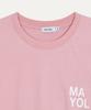 MAYOL Logo Mesh Long Sleeve T-Shirt_Pink