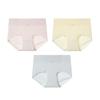 Fenteng Women's High-Waist Antibacterial Cotton Briefs 3-Pack