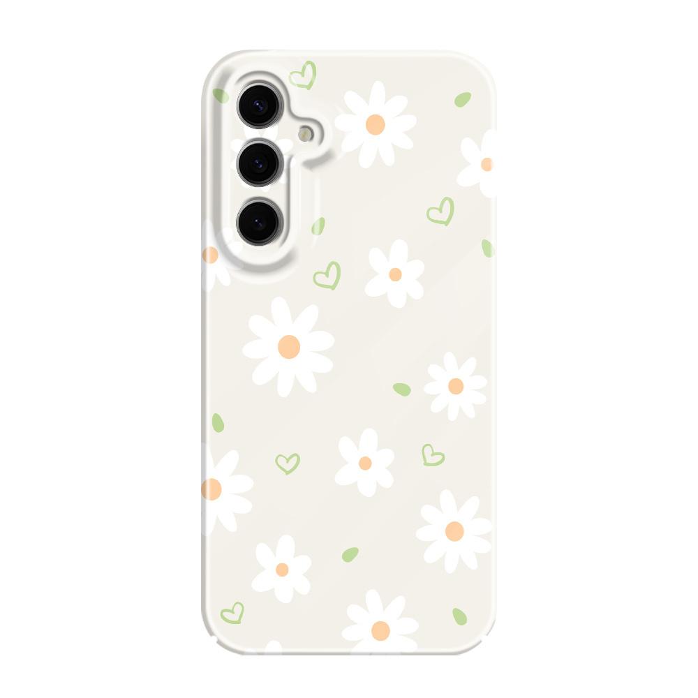 Tender Daisy Phone Case For Samsung Galaxy S25 S24 S23 S22 S21 S20 Plus Ultra FE 5G Film Hard Cover