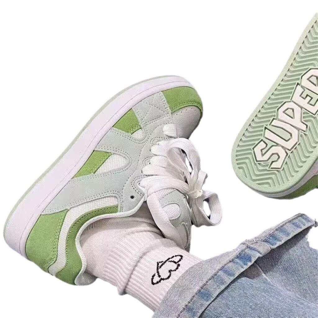 Popular Women's Shoes In the Autumn of 2025 New Chic Versatile Thick-soled Breathable Casual Niche Splicing Bread Shoes