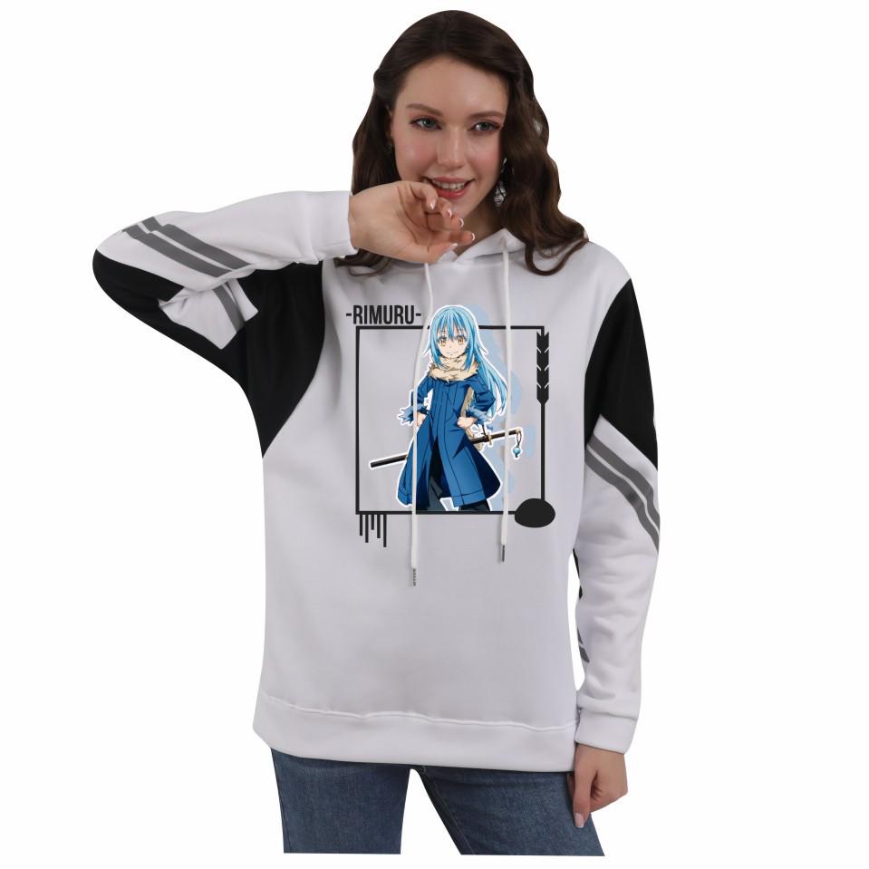 Reincarnated as a Slime Hoodie - Unisex Autumn/Winter Fleece Color Block Design