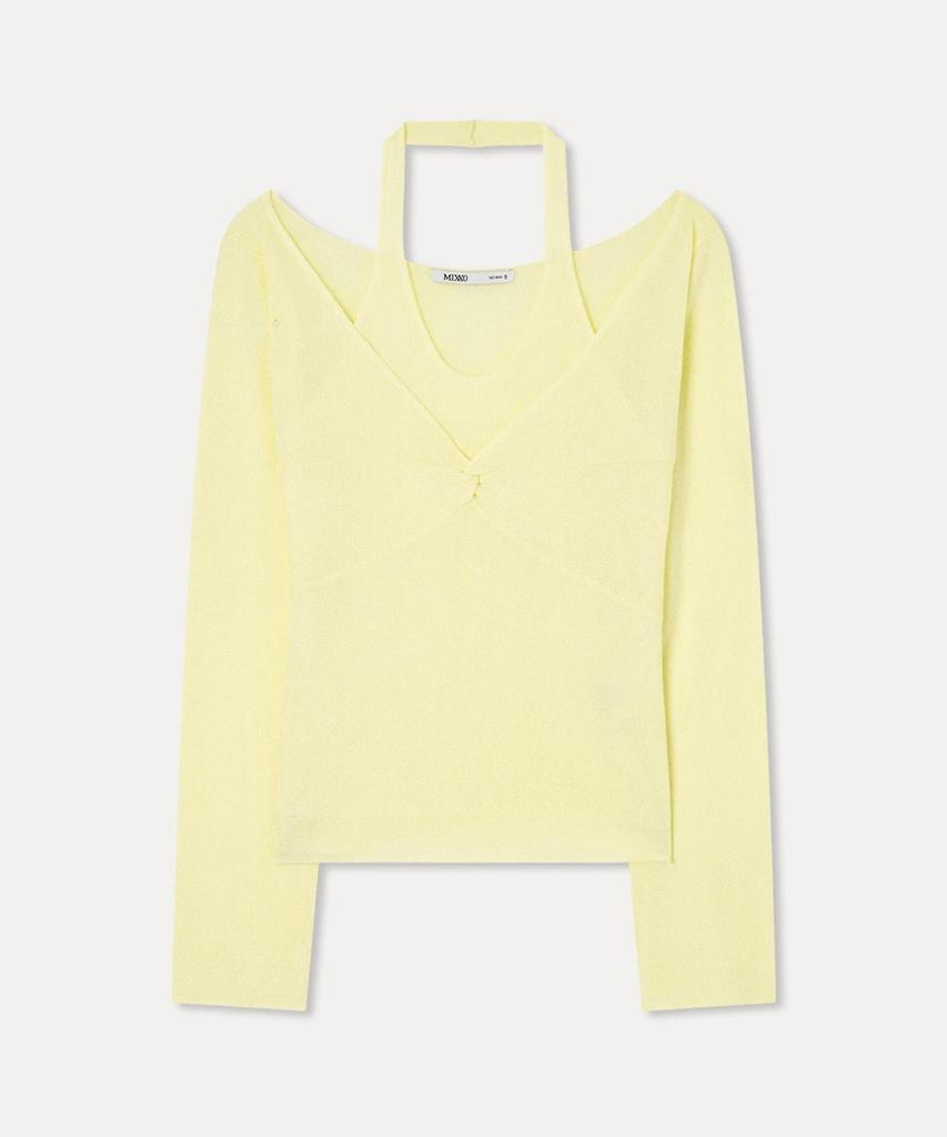 MIXXO See-Through Layered Twist Knit_Miwkag709T