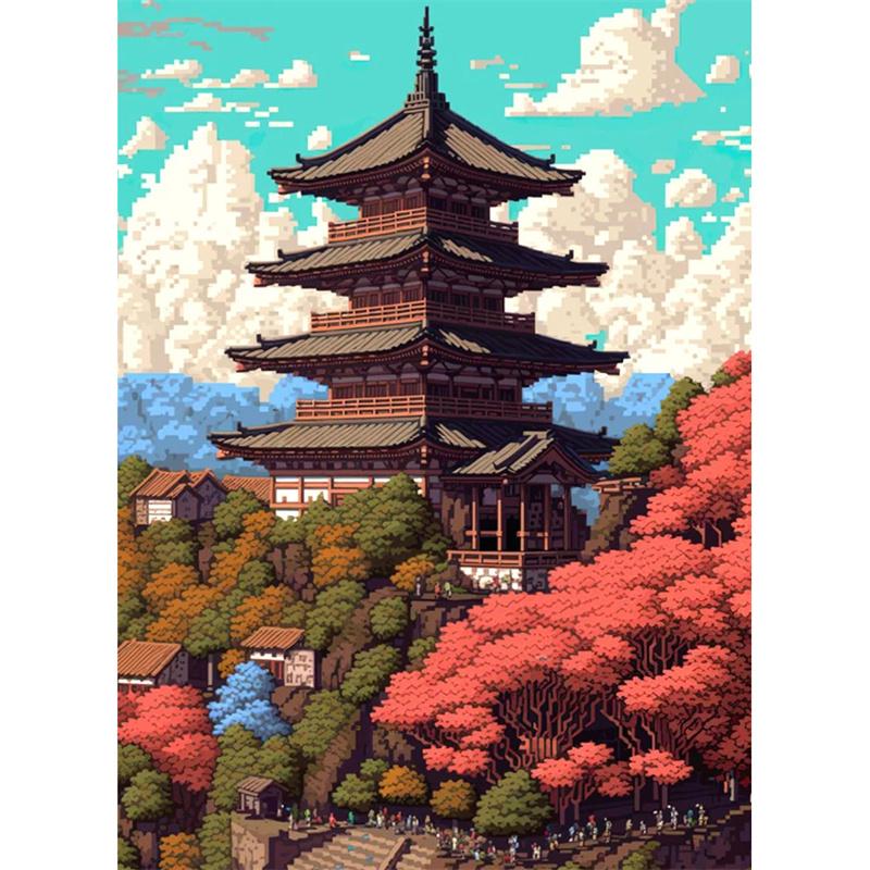 

DIY алмазная живопись здания и улицы набор для вышивки мозаика искусство алмазная живопись полный круг/квадратный алмаз украшение дома Square 20x30cm