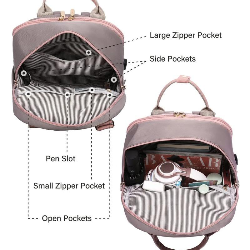 2026 Designer Large Capacity Laptop Backpack Fashion Travel Daypack for Women Men Waterproof USB Charging College Work Bag