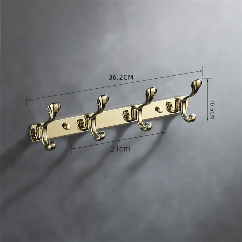 Tuqiu Rose Gold Towel Hanger Brass Wall Mounted Gold Towel holder, Copper Bathroom Hardware,kitchen hook bathroom accessories
