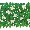 Expandable Artificial Flower Privacy Fence UV Resistant Fake Floral Ivy Screen Wall Panels Indoor Outdoor Garden Faux Greenery Backdrop Decoration