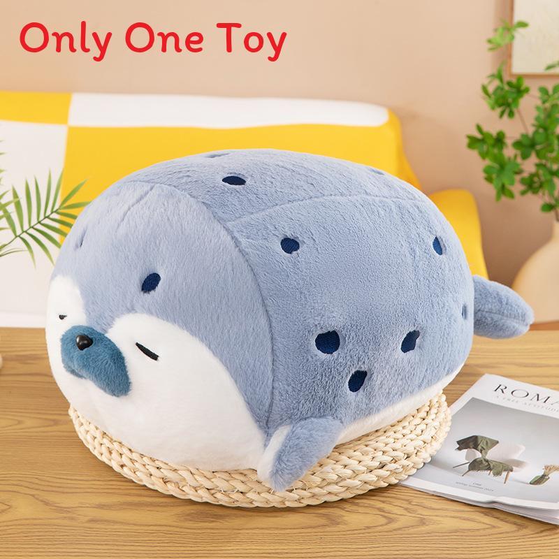 

Plush Seal Toy Soft Animal Stuffed Animal For Kids And Children 40 CM синий