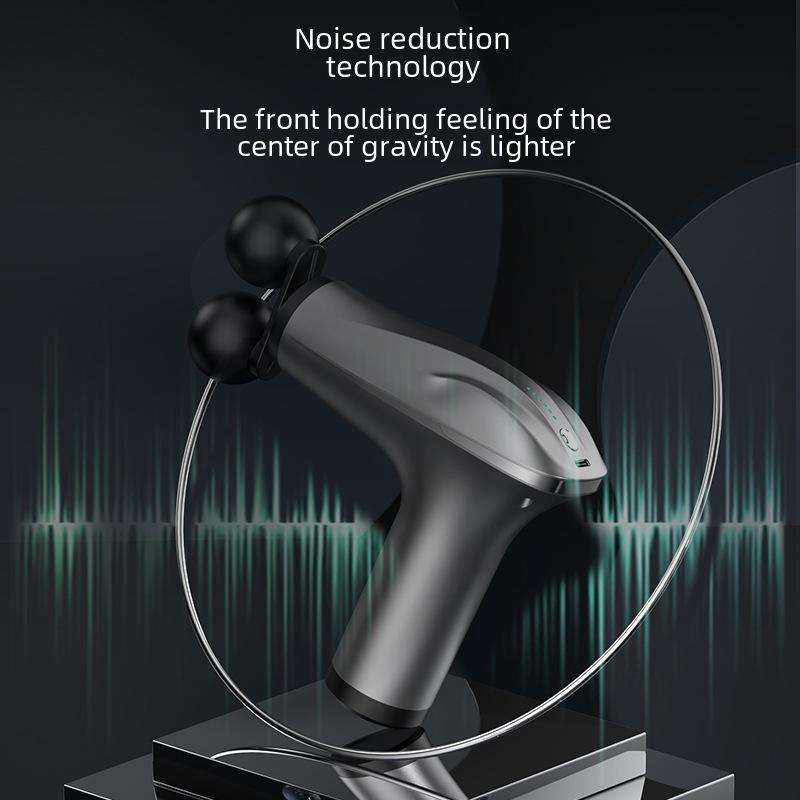 Dual-Head USB Rechargeable Muscle Massage Gun